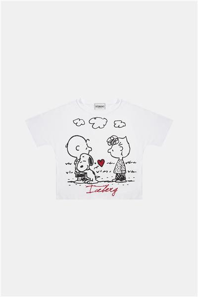 Iceberg Kız Çocuk Kırık Beyaz T-shirt