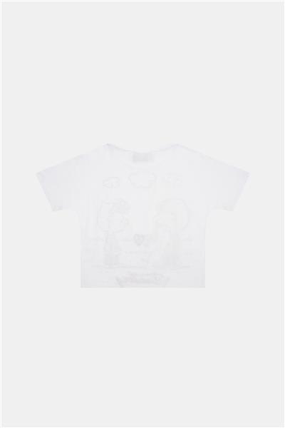 Iceberg Kız Çocuk Kırık Beyaz T-shirt