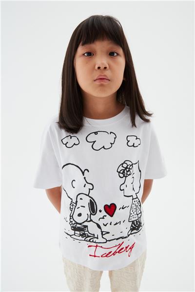 Iceberg Kız Çocuk Kırık Beyaz T-shirt