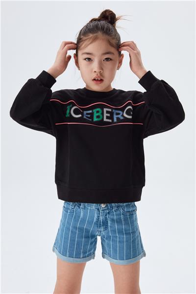 Iceberg Kız Çocuk Siyah Sweatshirt