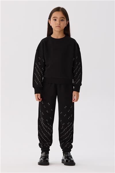 Iceberg Kız Çocuk Siyah Sweatshirt
