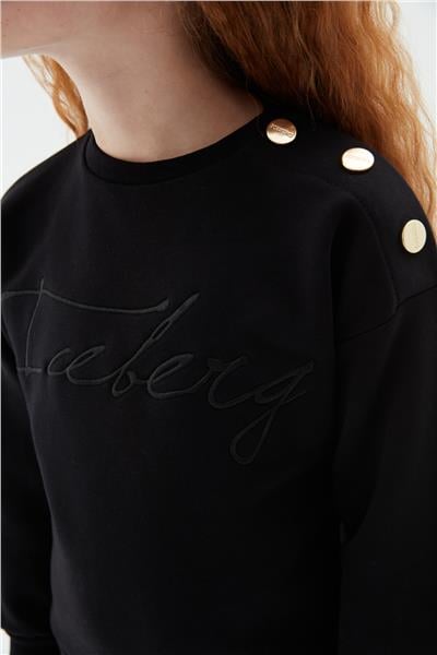 Iceberg Kız Çocuk Siyah Sweatshirt