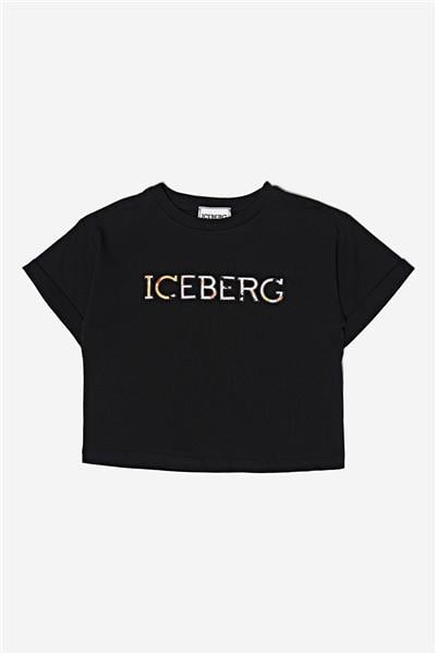 Iceberg Kız Çocuk Siyah T-Shirt
