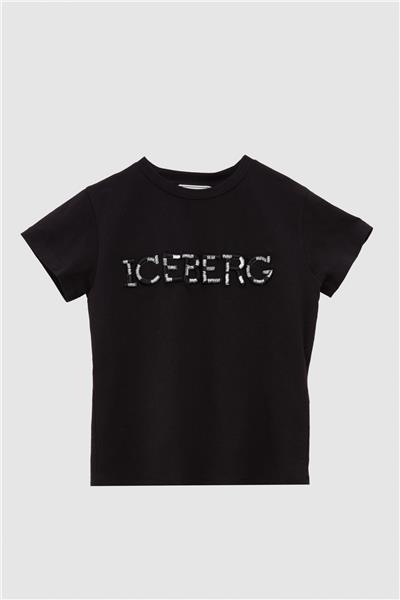 Iceberg Kız Çocuk Siyah T-Shirt