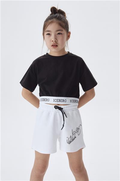 Iceberg Kız Çocuk Siyah T-Shirt