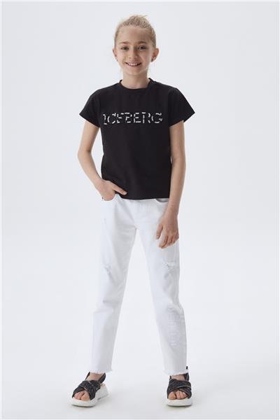 Iceberg Kız Çocuk Siyah T-Shirt