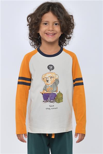 Katia & Bony Erkek Çocuk Ekru Pijama Üstü