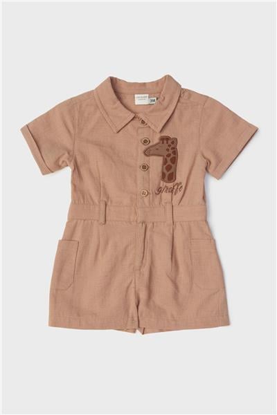 Layette Erkek Bebek Bej Tulum