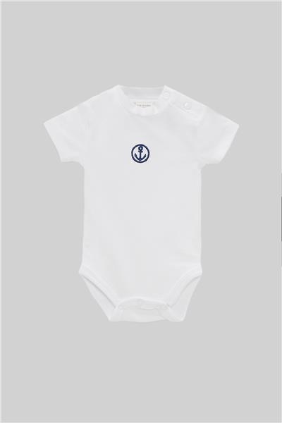 Layette Erkek Bebek Beyaz Body