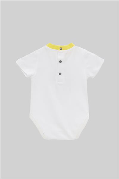 Layette Erkek Bebek Beyaz Body