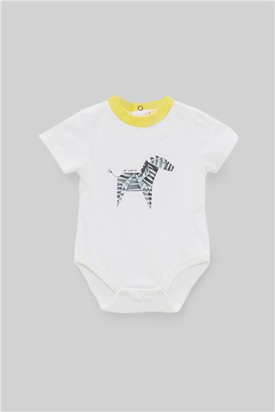 Layette Erkek Bebek Beyaz Body
