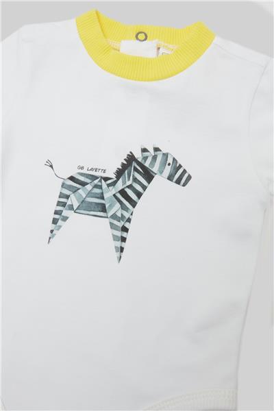 Layette Erkek Bebek Beyaz Body