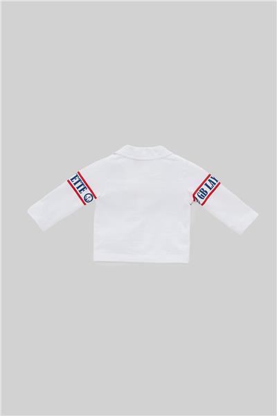 Layette Erkek Bebek Beyaz Eşofman Üstü