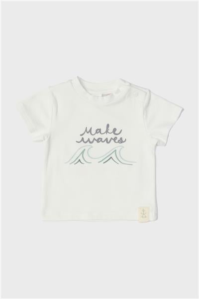 Layette Erkek Bebek Beyaz T-Shirt