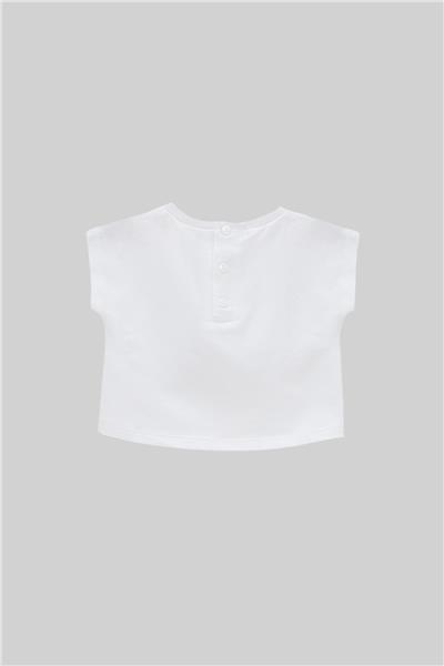Layette Erkek Bebek Beyaz T-Shirt
