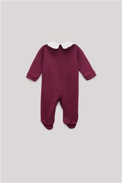 Layette Erkek Bebek Bordo Tulum