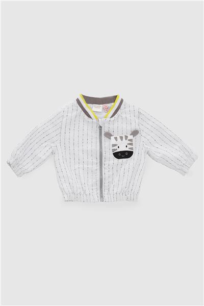 Layette Erkek Bebek Çizgili Ceket