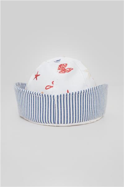 Layette Erkek Bebek Çizgili Şapka