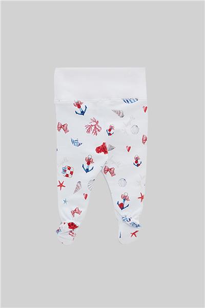 Layette Erkek Bebek Desenli 2li Patikli Set