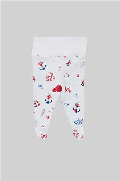 Layette Erkek Bebek Desenli 2li Patikli Set