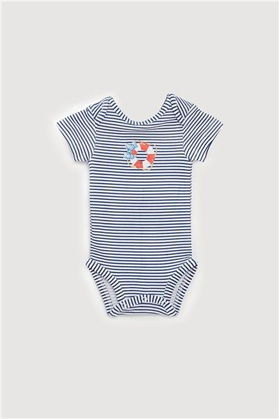 Layette Erkek Bebek Desenli 3lü Body Set