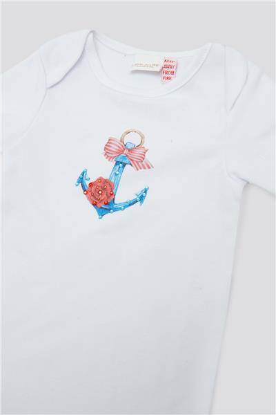 Layette Erkek Bebek Desenli 3lü Body Set