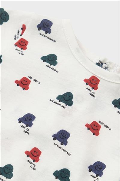 Layette Erkek Bebek Desenli Body
