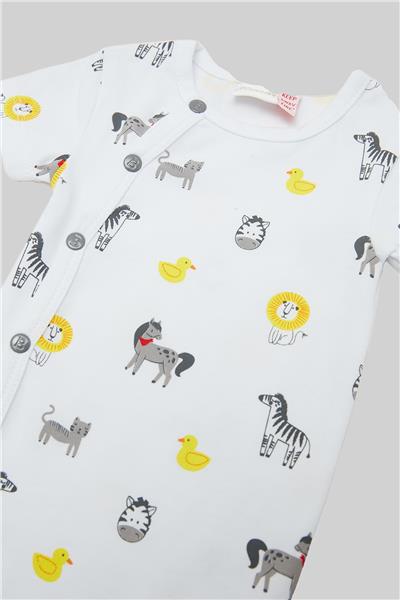 Layette Erkek Bebek Desenli Body