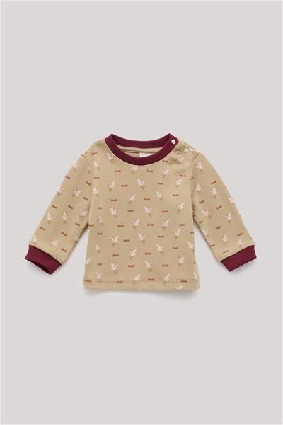 Layette Erkek Bebek Desenli Sweatshirt