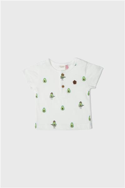 Layette Erkek Bebek Desenli Tshirt