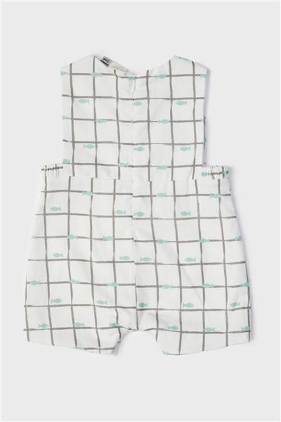 Layette Erkek Bebek Desenli Tulum