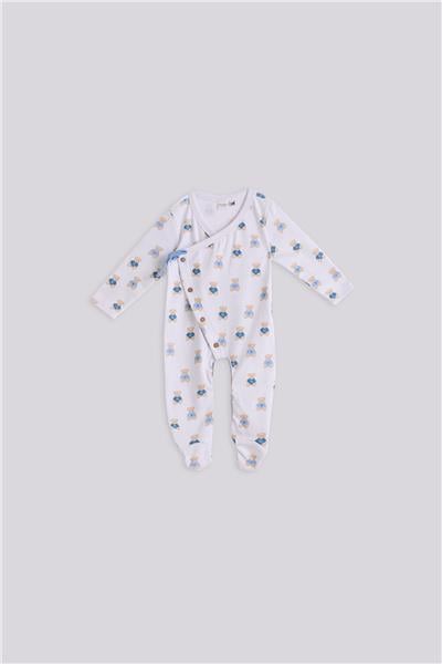 Layette Erkek Bebek Desenli TulumLayette Erkek Bebek Desenli Tulum