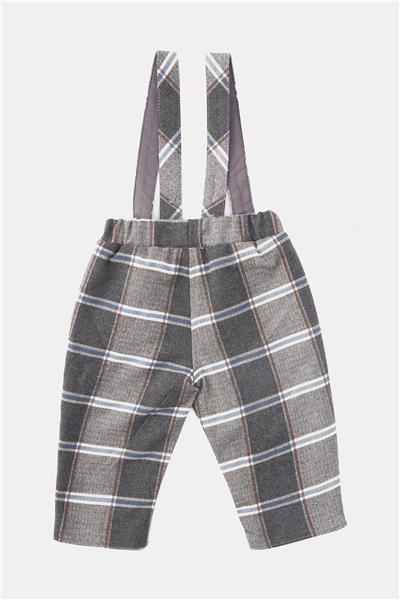 Layette Erkek Bebek Ekose Pantolon