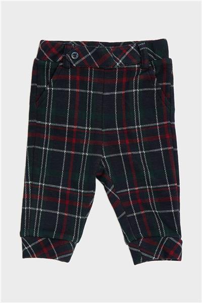 Layette Erkek Bebek Ekose Pantolon