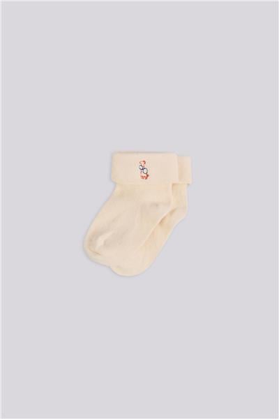 Layette Erkek Bebek Ekru ÇorapLayette Erkek Bebek Ekru Çorap