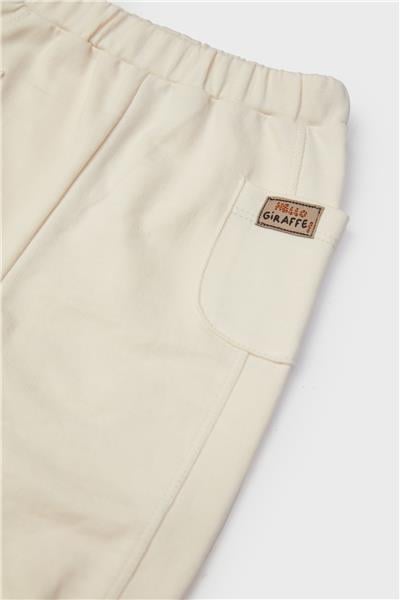 Layette Erkek Bebek Ekru Eşofman Altı