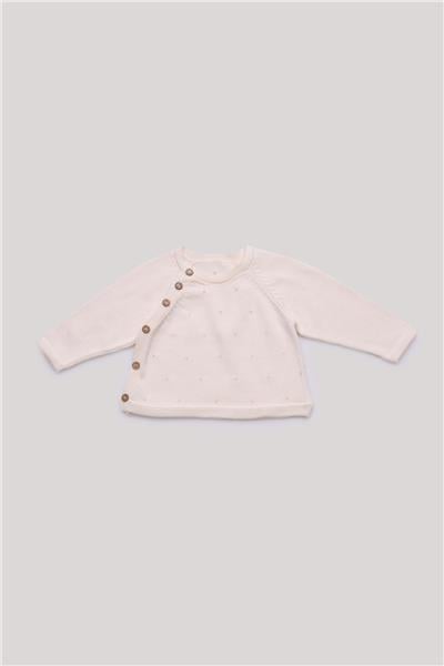 Layette Erkek Bebek Ekru Kazak