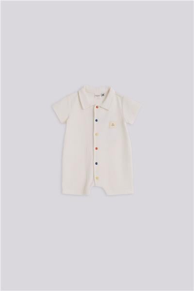 Layette Erkek Bebek Ekru TulumLayette Erkek Bebek Ekru Tulum