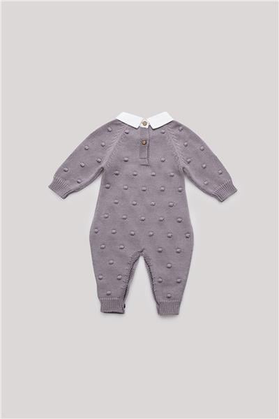 Layette Erkek Bebek Gri Tulum