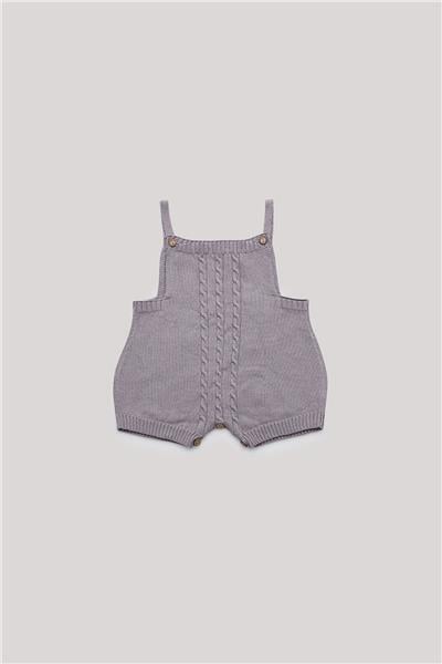 Layette Erkek Bebek Gri Tulum