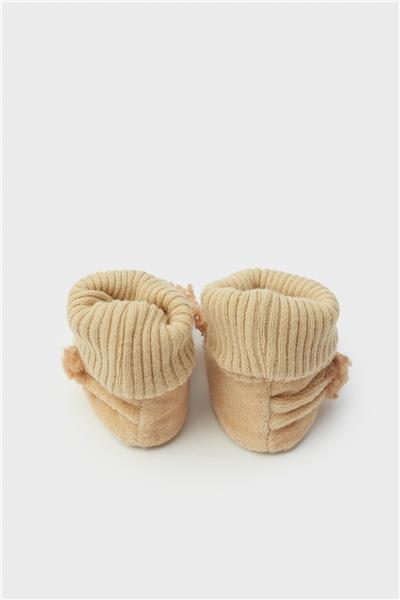 Layette Erkek Bebek Kahve Patik
