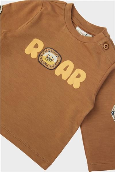 Layette Erkek Bebek Kahve T-Shirt