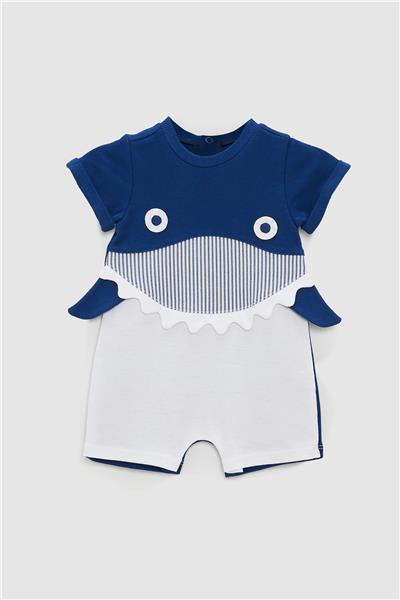 Layette Erkek Bebek Lacivert Tulum