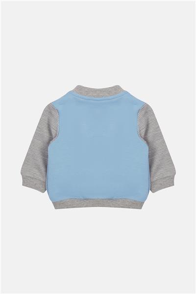 Layette Erkek Bebek Mavi Eşofman Üstü