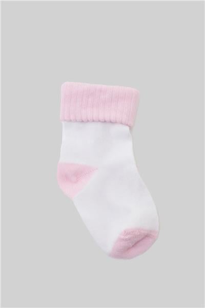 Layette Erkek Bebek Pembe 3lü Çorap Seti