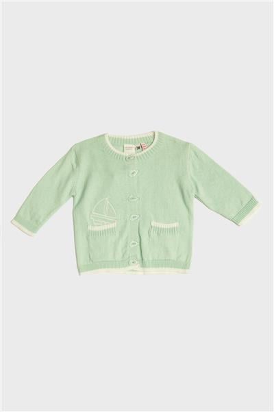 Layette Erkek Bebek Yeşil Hırka