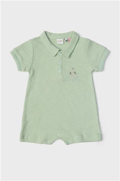 Layette Erkek Bebek Yeşil Tulum