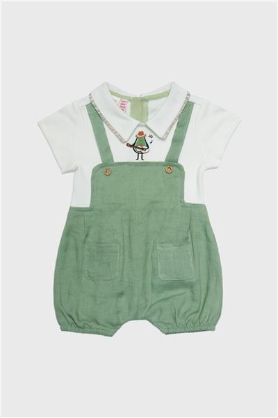 Layette Erkek Bebek Yeşil Tulum