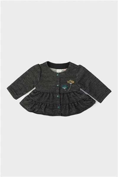 Layette Kız Bebek Antrasit Eşofman Üstü