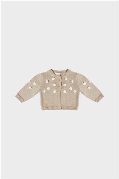 Layette Kız Bebek Bej Hırka
